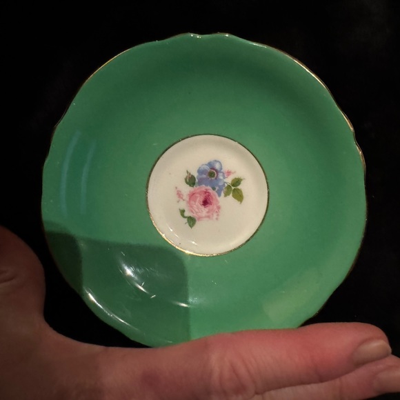 Fine bone china saucers LOT OF 2! Some miniature! - Picture 2 of 2